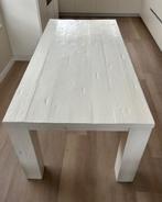 Witte eetkamertafel, Huis en Inrichting, Tafels | Eettafels, Ophalen, Gebruikt, 50 tot 100 cm, Vijf personen of meer
