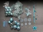 Kerstballen/versiering lichtblauw ijsblauw, Diversen, Kerst, Ophalen of Verzenden, Zo goed als nieuw