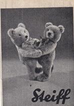 retro reclame 1950 Steiff knuffels beer speelgoed, Verzamelen, Ophalen of Verzenden