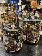 Vaas met woonwagen rolleman decoratie vazen, Zwart, Nieuw, Ophalen of Verzenden, Glas