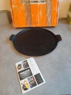 Le Creuset Grill plaat 32cm, Huis en Inrichting, Keuken | Potten en Pannen, Ophalen of Verzenden, Zo goed als nieuw, Gietijzer