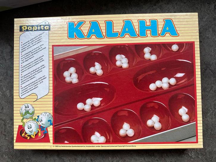Kalaha Bordspel - Papita - Denkspel voor 2 Spelers, Hobby en Vrije tijd, Gezelschapsspellen | Bordspellen, Gebruikt, Een of twee spelers