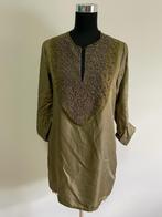 J268 - Legergroene Roberto Cavalli tuniek-blouse mt 38 (1), Kleding | Dames, Maat 38/40 (M), Ophalen of Verzenden, Zo goed als nieuw