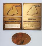 3x Volendam Den Oever Wieringen  Plaquette Westwal Botter, Ophalen of Verzenden, Overige materialen, Nederland