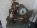 messing bronsklok met  emaille plaatje, Ophalen of Verzenden