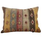 Kelimkussen vintage 50x70 bruin oker roze, Yazgibi, Overige kleuren, Verzenden, Nieuw