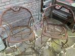 Gietijzeren tuinstoelen, 2 stuks., Ophalen, Gebruikt, Metaal