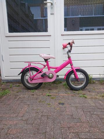 Kinderfiets Puki roze 12.5 inch.
 beschikbaar voor biedingen