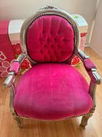 Roze barok kinderfauteuil / prinsessenstoel – vintage, Ophalen, Gebruikt, Stoel(en)