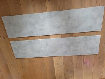 1x grijze bovenblad van Ikea Besta lijn