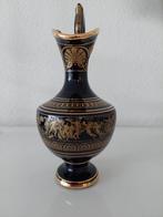 Griekse vaas 24 k bladgoud handgemaakt, Antiek en Kunst, Antiek | Vazen, Ophalen