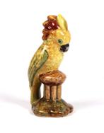 Plateel Kaketoe Beeldje, Oud Delft voor Hoyng Jungerhans, Antiek en Kunst, Ophalen of Verzenden