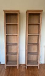 Woood massief Eiken Boekenkasten 2 stuks, Huis en Inrichting, Kasten | Boekenkasten, Ophalen, Met plank(en), 200 cm of meer, Eikenhout