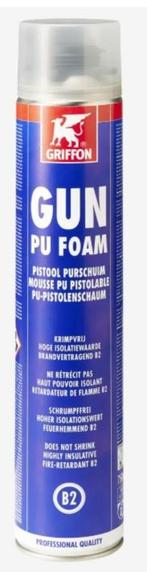 Griffon Gun Foam - Pur schuim - 750 ml., Ophalen of Verzenden, Nieuw, Materiaal