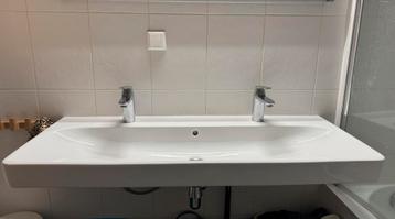 Sphinx wasbak wit keramiek 120 cm beschikbaar voor biedingen