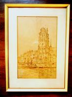 schilderij Riekele Prins van de Grote Kerk in Dordrecht, Antiek en Kunst, Ophalen of Verzenden