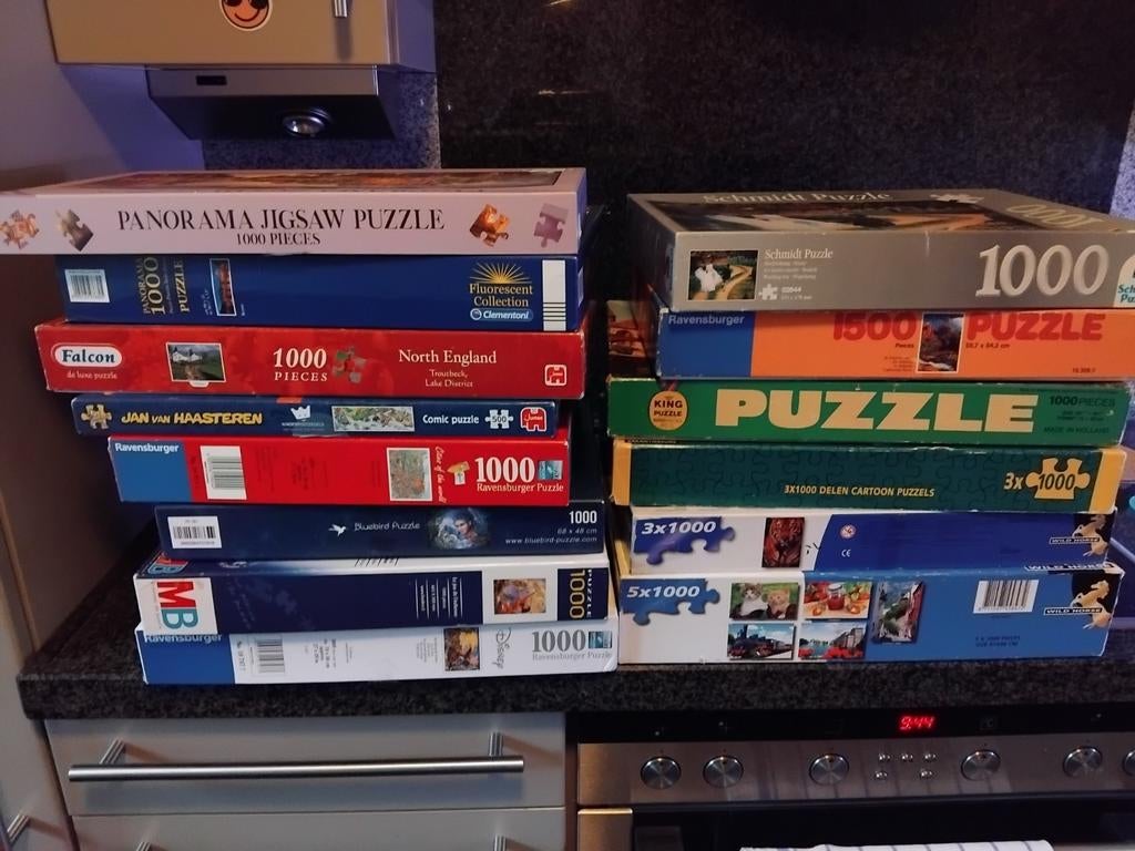 Legpuzzels, Ophalen, 500 t/m 1500 stukjes, Gebruikt