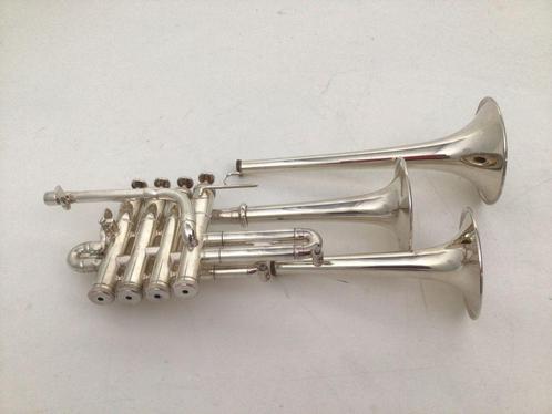 Gebruikte Piccolo Trompet Kanstul ZKT 1520, 3 bekers,, Muziek en Instrumenten, Blaasinstrumenten | Trompetten, Zo goed als nieuw