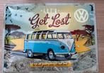 Volkswagen spijlbus Transporter camper wandbord reclamebord, Ophalen of Verzenden, Nieuw, Reclamebord