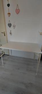 Bureau tafel ikea falkhöjden wit roomwit, Ophalen, Gebruikt