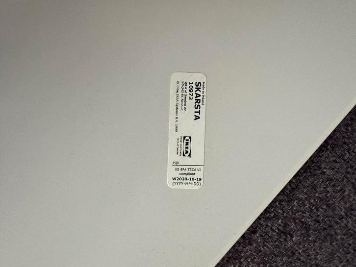 IKEA Skarsta Bureau Blad 80x120cm, Huis en Inrichting, Bureaus, Gebruikt, Ophalen