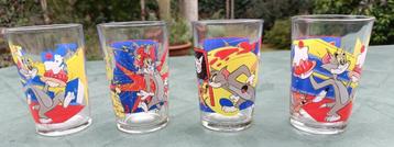 BIJNA GRATIS: Vintage glazen met Tom & Jerry (GT3) beschikbaar voor biedingen
