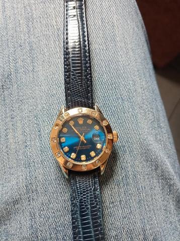 Rolex Datejust 18k Genève - Blauwe Wijzerplaat beschikbaar voor biedingen