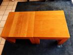 Twee 2 houten vierkante salontafels met lade., Ophalen, Gebruikt, 50 tot 100 cm, Vierkant