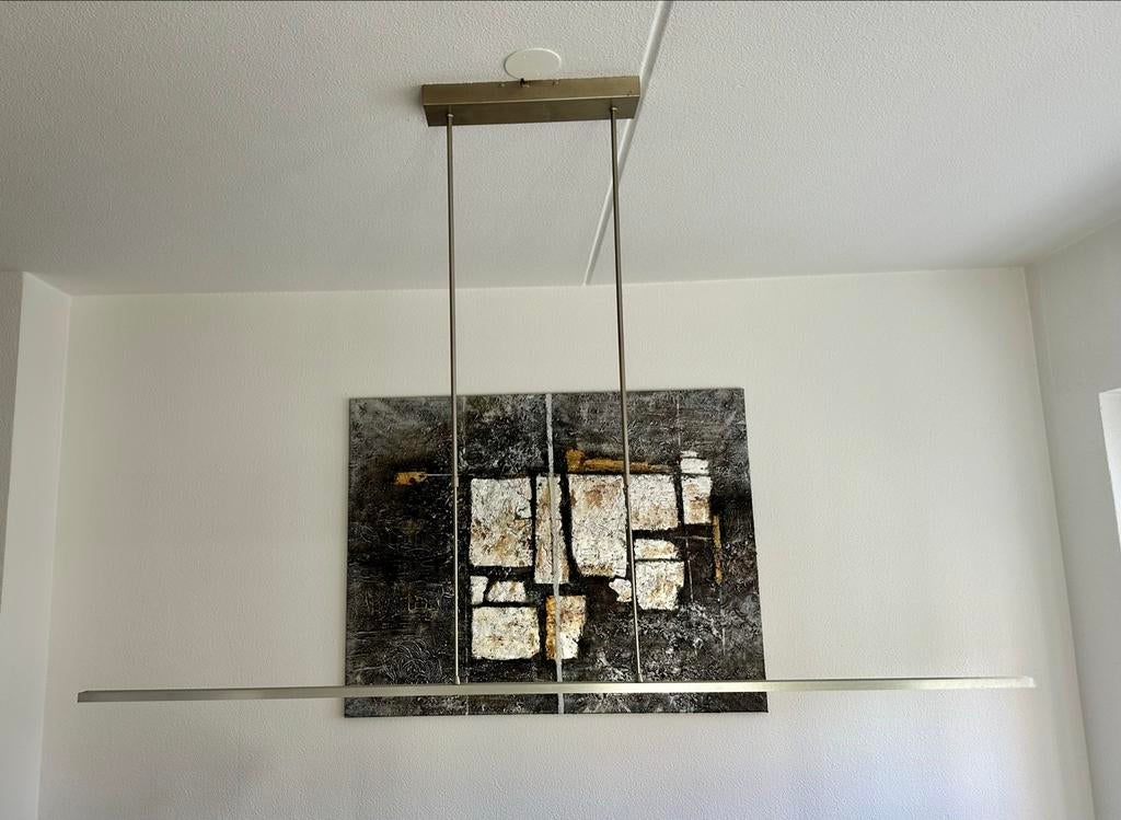 Moderne hanglamp eettafel - EuroLight BV 160cm 31w, Huis en Inrichting, Ophalen, Gebruikt, Metaal, 50 tot 75 cm