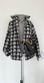 Madeleine Pauw pied du poule mohair/alpaca wollen jas 40, Verzenden