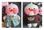 2 Paper Duck knuffels met wat kleding, Ophalen of Verzenden, Gebruikt, Overige typen