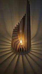 Design houten sfeerlamp voor LED waxinelichtje, Nieuw, Ophalen of Verzenden, Modern, Minder dan 50 cm