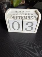Houten kubus blokkenkalender, Diversen, Kalenders, Ophalen of Verzenden, Dagkalender, Zo goed als nieuw