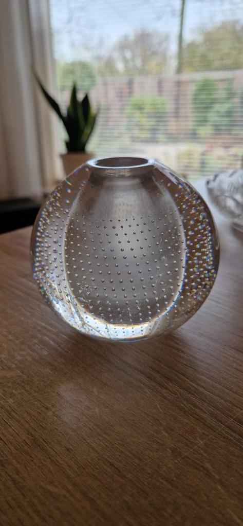 Spijkerbol Vaas - Decoratief Glas, Antiek en Kunst, Antiek | Glas en Kristal, Ophalen of Verzenden