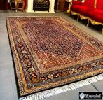 Perzisch tapijt handgeknoopt Bidjar Zanjan  vloerkleed, Gebruikt, 200 cm of meer, Groen, Ophalen of Verzenden