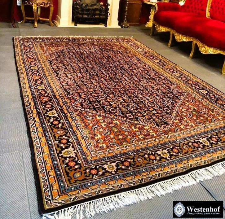 Perzisch tapijt handgeknoopt Bidjar Zanjan  vloerkleed, Huis en Inrichting, Stoffering | Tapijten en Kleden, Gebruikt, 200 cm of meer