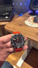Tissot t touch solar connect met titanium band en rode band, Ophalen, Zo goed als nieuw, Overige merken