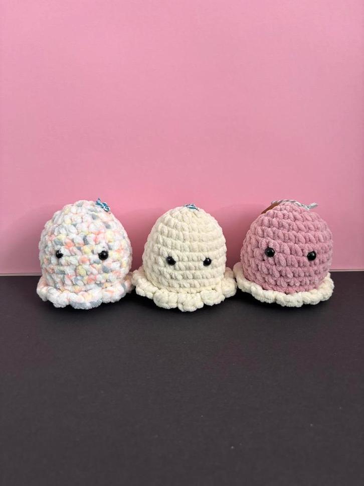 Gehaakte spookjes, Kinderen en Baby's, Speelgoed | Knuffels en Pluche, Nieuw, Overige typen, Ophalen of Verzenden