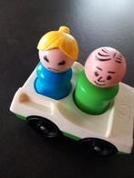 fisher price auto met vader moeder, Ophalen of Verzenden, Gebruikt, Auto of Voertuig