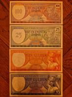 4 x Bankbiljetten Suriname gulden UNC, Ophalen of Verzenden, Zuid-Amerika, Setje
