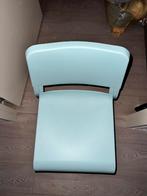 Eetkamerstoel - Lichtblauw - IKEA Teodores, Kunststof, Blauw, Ophalen of Verzenden, Zo goed als nieuw