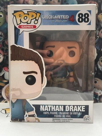 Funko pop Nathan Drake 88 uncharted 4 games beschikbaar voor biedingen