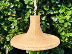 Vintage rotan hanglamp, jaren ’80 (Aromec sacla, Ophalen of Verzenden, Gebruikt