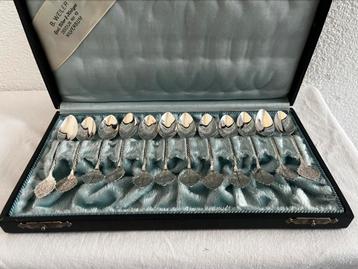 12 zilveren theelepels (835) 1959 beschikbaar voor biedingen