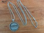 Mimoneda zilveren ketting met munthanger, Met kristal, Ophalen of Verzenden, Zo goed als nieuw, Mimoneda