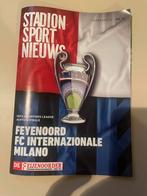 Programma Feyenoord - Inter Milaan, Verzamelen, Sportartikelen en Voetbal, Ophalen of Verzenden, Nieuw, Feyenoord, Overige typen