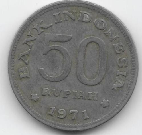 Indonesië 50 rupiah 1971 KM# 35, Postzegels en Munten, Munten | Azië, Losse munt, Zuidoost-Azië, Verzenden