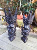 Indonesië Hardhouten Beelden-set "Garuda's", Antiek en Kunst, Ophalen of Verzenden