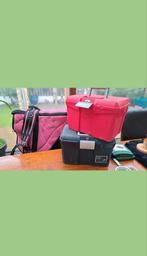 2 poetskoffers+bareback pad, Ophalen, Gebruikt