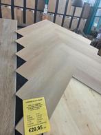 klik pvc visgraat enviro C003 nu €29,95pm2 op=op, Huis en Inrichting, Stoffering | Vloerbedekking, Ophalen, Crème, 75 m² of meer